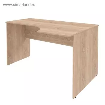 Стол эргономичный SIMPLE SET160-1(R), 1600900760 мм, цвет дуб сонома светлый,