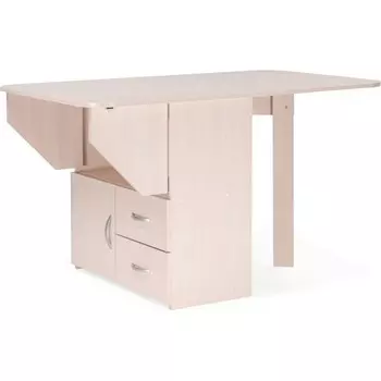 Стол деревянный ЛДСП, дуб млечный 38x80,2x75,1 см