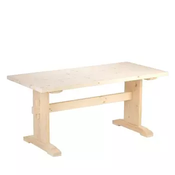 Стол деревянный УСИЛЕННЫЙ толщина доски 4 см 160х76,5х71,5 см, ХВОЯ