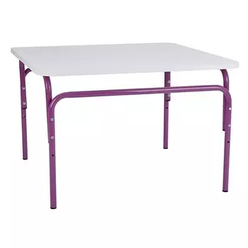 Стол детский растущий «Фея. Мой малыш», группа 0-1, 700400(460)х700 мм, цвет белый/фиолетовый