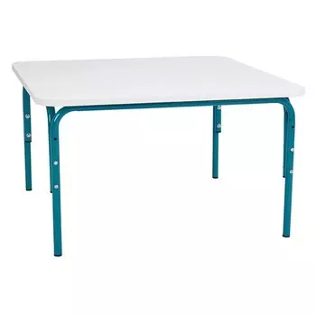 Стол детский растущий «Фея. Мой малыш», группа 0-1, 700400(460)х700 мм, цвет белый/морская волна