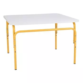 Стол детский растущий «Фея. Мой малыш», группа 0-1, 700400(460)х700 мм, цвет белый/желтый