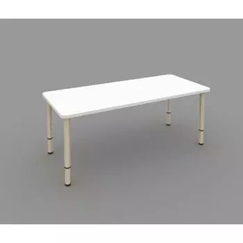 Стол детский регулируемый, 2-х местный, 1200 × 450 × 400 мм, группа 0-3, цвет белый