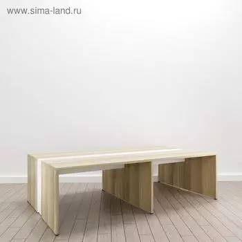 Стол для переговоров 2700*1500*750 мм Дуб/Белый