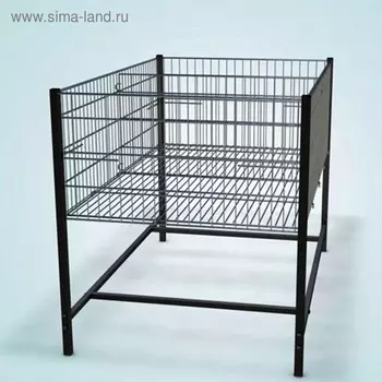 Стол для распродаж 800800800, глубина корзины 400, цинк