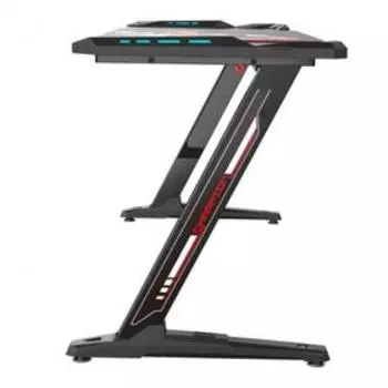Стол игровой Eureka Z60 c RGB подсветкой, чёрный