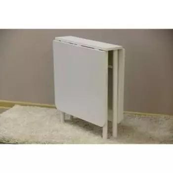 Стол-книжка 1270/168х600х630 белый/белый глянец