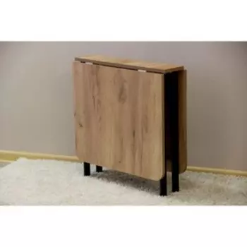Стол-книжка 1270/168х600х630 дуб крафт золотой/черный матовый