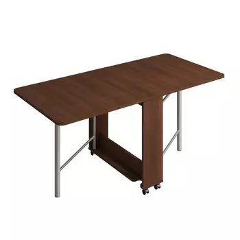 Стол-книжка с металлической ногой, 1630/934/238 800 750 мм, цвет орех мария луиза