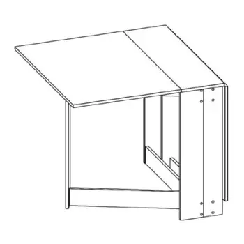 Стол-книжка «СТ 06», 288(1602)900780 мм, цвет орех экко