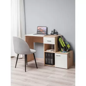 Стол комбинированный Ultra, 1200450754 мм, цвет дуб сонома / белое тиснение