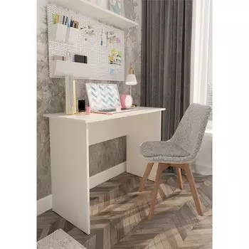 Стол компьютерный, 1000480750 мм, цвет белый шагрень