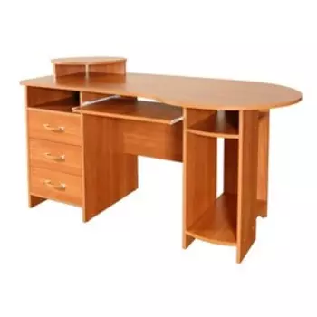 Стол компьютерный, 1647 × 742 × 748(844) мм, цвет клён ванкувер
