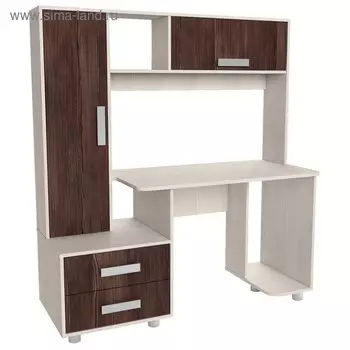 Стол компьютерный Альянс 8, 1450х570х1600, Бодега светлый/Темный