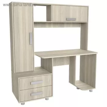 Стол компьютерный Альянс 8, 1450х570х1600, Ясень шимо светлый