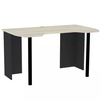 Стол компьютерный Aurelio 84, 1350800747 мм, цвет антрацит/блеквуд сатиновый