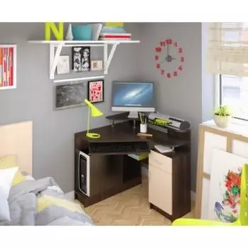 Стол компьютерный «Интел 5», 950800830 мм, цвет бодега тёмный / бодега светлый