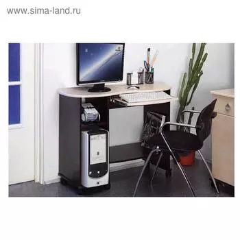 Стол компьютерный «Костер 3», 1122 × 450 × 747 мм, цвет венге / клён азия