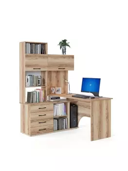 Стол компьютерный «КСТ14.1», левый, 135012351828 мм, дуб делано