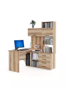 Стол компьютерный «КСТ14.1», правый, 135012351828 мм, дуб делано