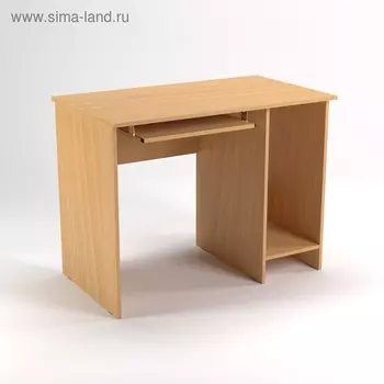 Стол компьютерный нишей СК11.7, 1100х680х750 мм, бук светлый