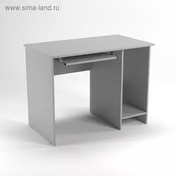 Стол компьютерный нишей СК11.7, 1100х680х750 мм, серый