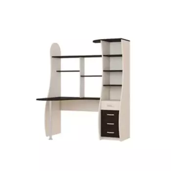 Стол компьютерный «Сатурн», 1475 × 1057 × 1804 мм, цвет дуб девон / дуб венге