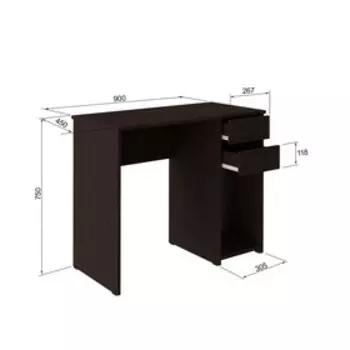 Стол компьютерный СК-03, 900х450х750, венге