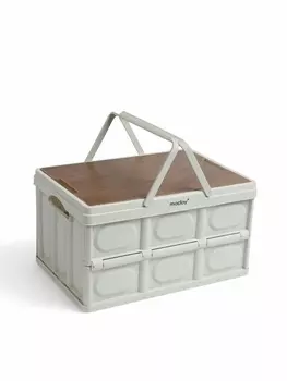 Стол - корзина Maclay 2 в 1, складной, 30 л, 43.53024/6 см, светло-серый