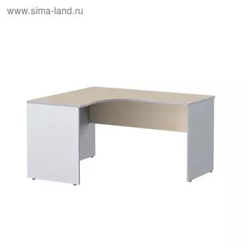 Стол криволинейный IMAGO «СА – 3Л», 1400600(1200)755 мм, цвет клён/металлик