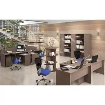 Стол криволинейный IMAGO «СА – 4Пр», 1600600(1200)755 мм, цвет ясень шимо тёмный