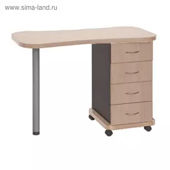 Стол маникюрный ЭСТИ 1, 1050500750, цвет белёный дуб