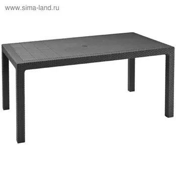 Стол MELODY, 161 х 95 х 75 см, цвет тёмно-коричневый