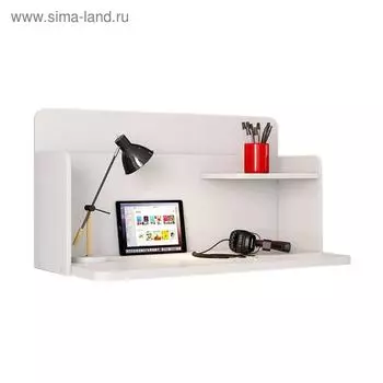 Стол навесной Mirum, 113,4х53,2х60 см., цвет белый