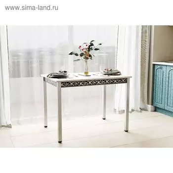 Стол обеденный №7 1000х700х730 Венге /Металлик; Ясень Шимо Светлый/Металлик