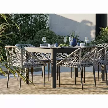 Стол обеденный Leif, 1600900750 мм, цвет серо-бежевый