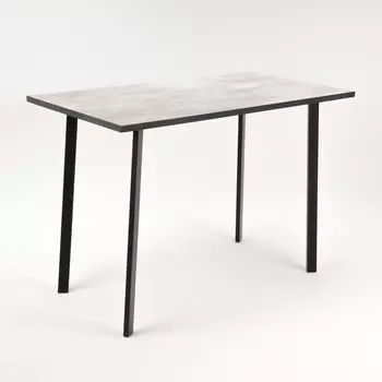 Стол обеденный МОДЕРН LAKSI, 1104594756 мм, цвет чёрный /цемент