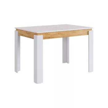 Стол обеденный раздвижной «Гермес 2», 1920750760 мм, цвет белое дерево/дуб крафт золотой