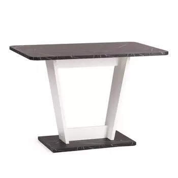 Стол обеденный TIBI ЛДСП, мрамор черный/белый 68,6х110х75 см