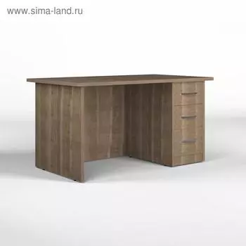 Стол письменный 1400*800*750 Береза мраморная