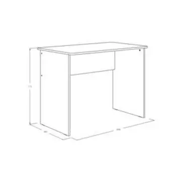 Стол письменный 1 «Омега 16», 1000 × 700 × 770 мм, ЛДСП, цвет ясень анкор светлый