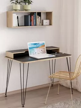 Стол письменный «Базис 3», с полкой, 11006001518 мм, цвет чёрный