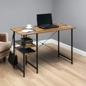 Стол письменный «Клик Мебель. Бруклин», 1200600 мм, цвет чёрный/дуб