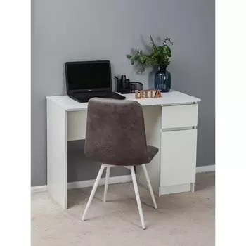 Стол письменный City, 1060500750 мм, цвет белое тиснение