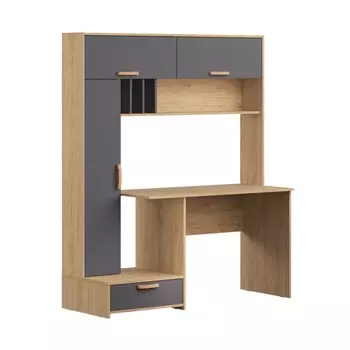 Стол письменный «Лайт 03.243 Н», 15025731799 мм, цвет гикори рокфорд натуральный/тёмно – серый