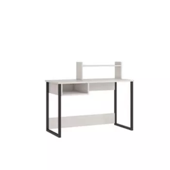 Стол письменный «Лофт», с полкой, 12005601020 мм, цвет ясень анкор светлый/чёрный муар