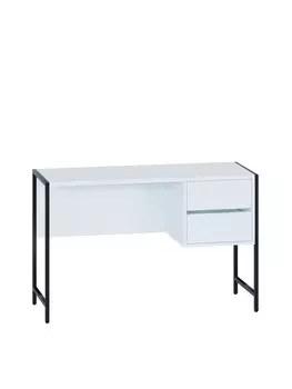 Стол письменный «Лофт», 2 ящика, 1170446755 мм, цвет белый