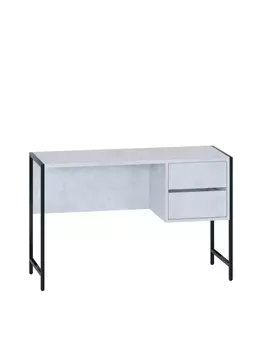 Стол письменный «Лофт», 2 ящика, 1170446755 мм, цвет бетон