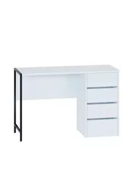 Стол письменный «Лофт», 4 ящика, 1170446755 мм, цвет белый