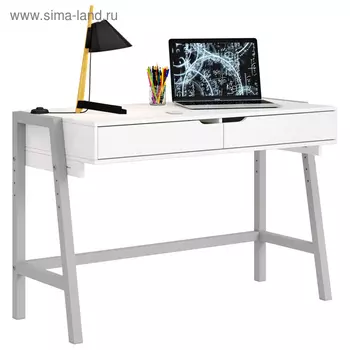 Стол письменный Polini kids Mirum 1440 низкий, белый-серый